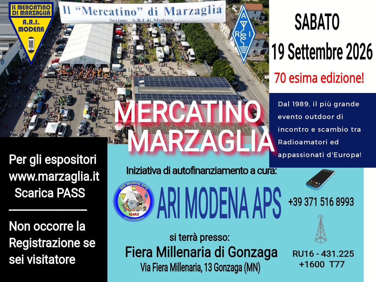 Mercatino di Marzaglia:  arriva la 2° edizione